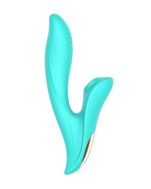 AMORE RABBIT SUCTION VIBRATOR - AQUA - 8 INCH - Image 3