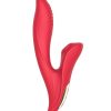AMORE RABBIT SUCTION VIBRATOR - RED - 8 INCH - Image 3