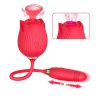 AMORE SUCTION ROSE AND THRUSTING VIBRATOR - 7.5 INCH - Image 2