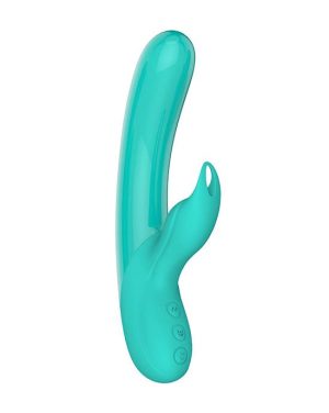 AMORE UTOPIA LIGHT UP RABBIT VIBRATOR - BLUE - 8.3 INCH