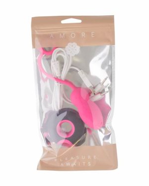 AMORE VIBRATING DUAL LOVE EGG - 7.4 INCH - Image 2