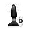 B-VIBE USB RECHARGEABLE RIMMING PLUG BLACK 5.8 INCH