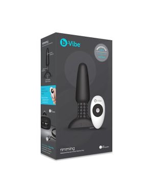 B-VIBE USB RECHARGEABLE RIMMING PLUG BLACK 5.8 INCH - Image 4