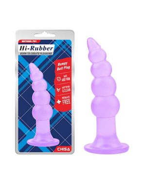 BUMPY BUTT PLUG - PURPLE - 5.6 INCH - Image 2