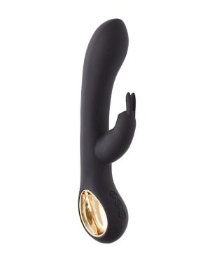 SHARE SATISFACTION RHEA HEATING RABBIT VIBRATOR - BLACK