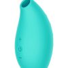 SHARE SATISFACTION SUCTION VIBRATOR - AQUA - 3.2 INCH