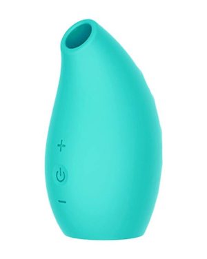 SHARE SATISFACTION SUCTION VIBRATOR - AQUA - 3.2 INCH