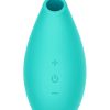 SHARE SATISFACTION SUCTION VIBRATOR - AQUA - 3.2 INCH - Image 2