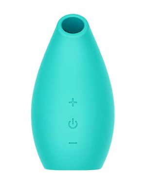 SHARE SATISFACTION SUCTION VIBRATOR - AQUA - 3.2 INCH - Image 2
