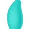 SHARE SATISFACTION SUCTION VIBRATOR - AQUA - 3.2 INCH - Image 4
