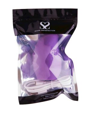 SHARE SATISFACTION SUCTION VIBRATOR - PURPLE - 3.2 INCH - Image 5