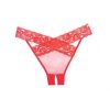 DESIRE CROTCHLESS PANTY - RED - ONE-SIZE - Image 2