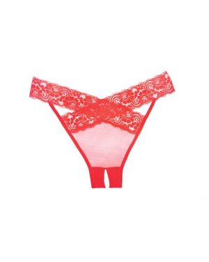 DESIRE CROTCHLESS PANTY - RED - ONE-SIZE - Image 2