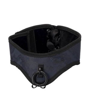 BOUND LUXURY POSTURE COLLAR WITH CUFFS - BLUE - Image 4