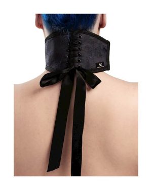 BOUND LUXURY POSTURE COLLAR WITH CUFFS - BLUE - Image 7