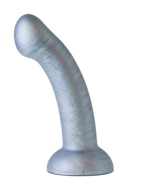 NOOD COLOURS THE ESSENTIAL PEARLY G-SPOT DILDO - SILVER - 6.3 INCH