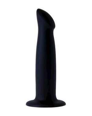 NOOD COLOURS THE ESSENTIAL PEARLY G-SPOT DILDO - BLACK - 6.1 INCH