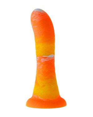 NOOD COLOURS WAVE RIDER DILDO - ORANGE - 6.4 INCH