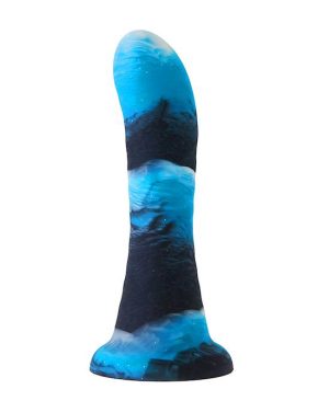 NOOD COLOURS WAVE RIDER DILDO - BLACK - 6.4 INCH