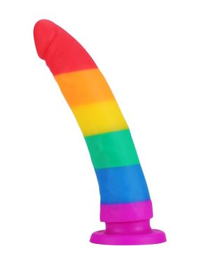 NOOD COLOURS RAINBOW DILDO - 7.7 INCH