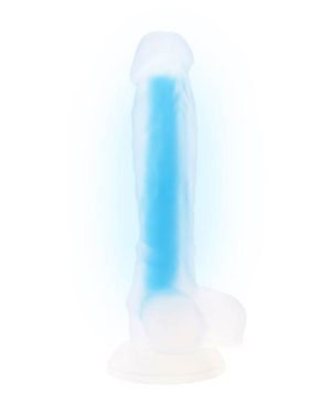 NOOD COLOURS GLOW IN THE DARK DILDO - 6.3 INCH