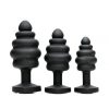 HEART GEM SILICONE 3 PIECE ANAL PLUG SET - 3.6 INCH