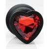 HEART GEM SILICONE 3 PIECE ANAL PLUG SET - 3.6 INCH - Image 3