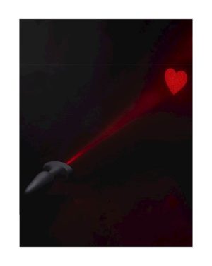 BOOTY SPARKS 28X LASER HEART ANAL PLUG 3.8 INCH - Image 2
