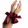 SHARE SATISFACTION LUXURY BONDAGE TIES BURGUNDY