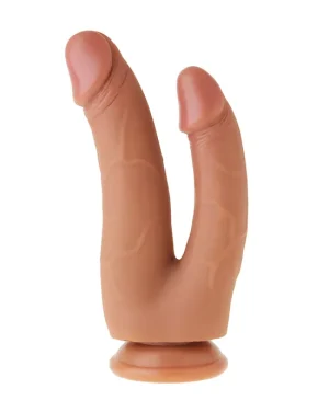 NOOD DOUBLE SHAFT REALSKIN DILDO 7 Inch