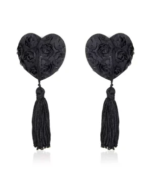 ROSE HEART NIPPLE TASSELS